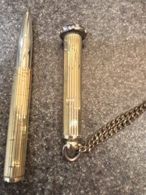 Silver Tone Pen Necklace